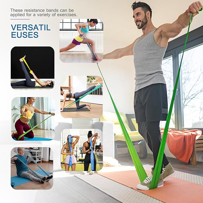 Resistance Bands Set - 5 Loops for Fitness, Yoga, & CrossFit