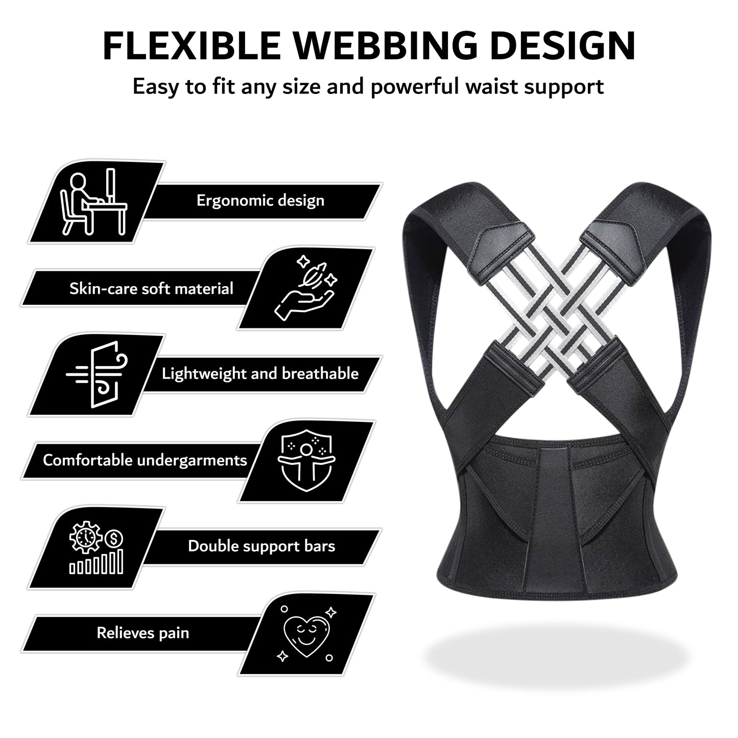 Premium Posture Corrector Brace